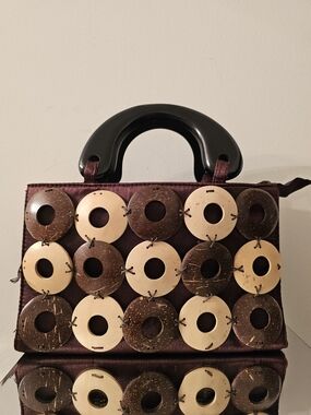 Women’s Decorative Handle Tote Bag in Deep Brown